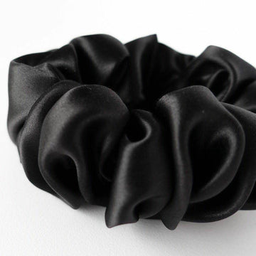 Silk Scrunchie - Black