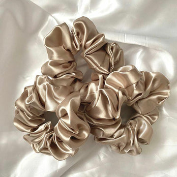 Silk Scrunchie - Champagne