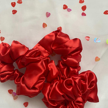 Silk Scrunchie - Red