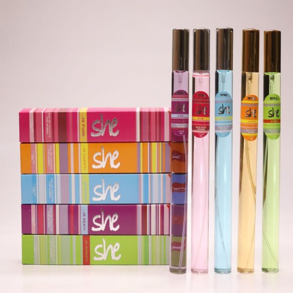 PACK OF 5 SHE Pen Pocket Perfume 35ml Fragrance