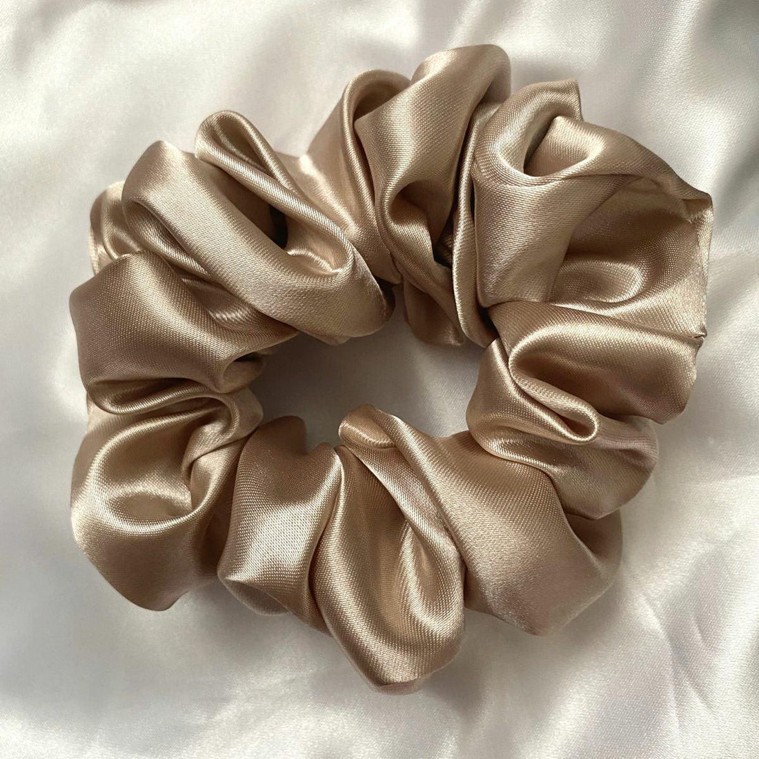 Silk Scrunchie - Champagne