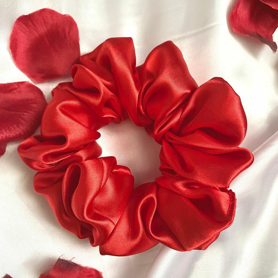 Silk Scrunchie - Red